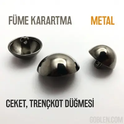 metal button grey