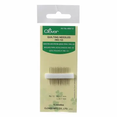 Clover Quilting Needles 468/12