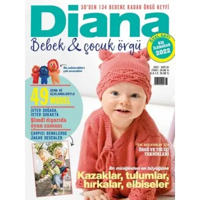 Diana Baby, Kid, Knitting Magazine 2022/01