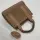 Tote Bag Günlük Mini Kadın Çantası, Kanvas Kumaş Çanta, Kahverengi
