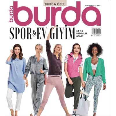Burda Dergisi, Spor ve Ev Giyim Kalıpları 2023-02 Sayısı Geldi