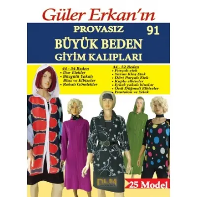 Güler Erkan Kalıpları, Büyük Beden Giyim Modelleri No:91
