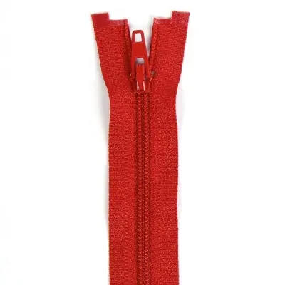 Düz Fermuar, Kırlent-Çanta-Elbise Fermuarı, 40-50-60cm Kırmızı