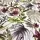 Özel Tasarım Pamuk Kumaş, Perde, Elbise, Koltuk İçin, Beyaz zemin üzerine Yaprak desenli