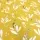 Özel Tasarım Pamuk Kumaş, Perde, Elbise, Koltuk İçin, Hardal sarısı zemin üzerine Çiçek desenli