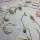 Özel Tasarım Pamuk Kumaş, Perde, Elbise, Koltuk İçin, Krem zemin üzerine İri Çiçek desenli