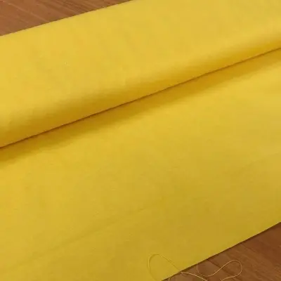Duck Kumaş, Küçükçalık Premier, Düz Sarı Renk, 180cm En