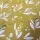 Özel Tasarım Pamuk Kumaş, Perde, Elbise, Koltuk İçin, Hardal sarı zemin üzerine Çiçek Desenli