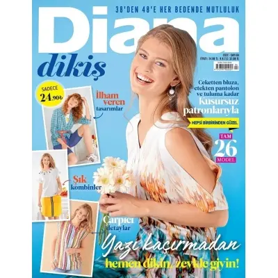 Diana Dikiş Dergisi 2022/04 - Dergi Hediyeli