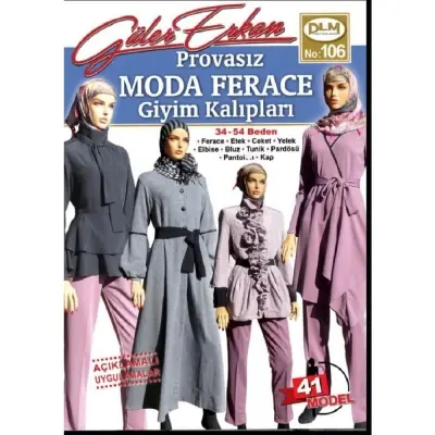 Güler Erkan Kalıpları, Moda Ferace Giyim Modelleri No:106