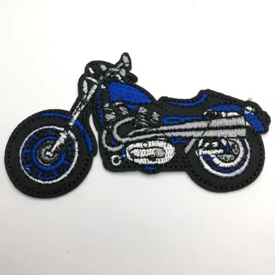 Yama, Ütüyle Yapışan Arma, Mavi Harley Motor 10x5.5cm