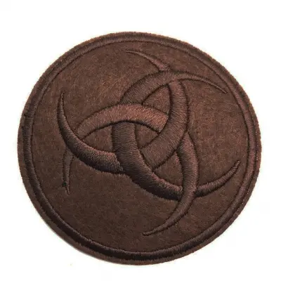 Yama, Ütüyle Yapışan Arma, Kahverengi Teşkilat Logosu, 6cm Çap