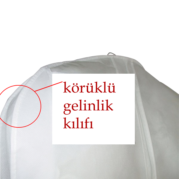 Koruklu Gelinlik Kilifi Koruklu Gamboc