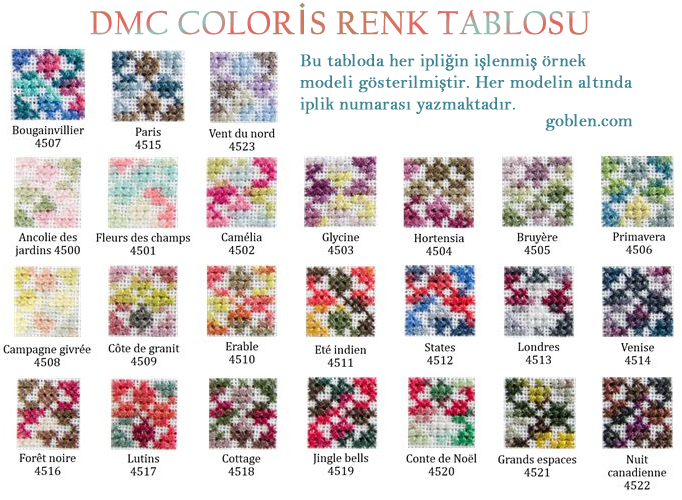 DMC İPLİK, COLORİS İPLİK, dmc coloris thread,nakış ipi, bileklik ipi